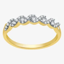 I Said Yes (H-I / I1) Womens 1/4 CT. T.W. Lab Grown White Diamond Sterling Silver Anniversary Wedding Band