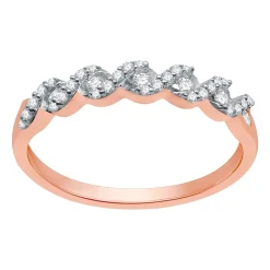 I Said Yes (H-I / I1) Womens 1/4 CT. T.W. Lab Grown White Diamond Sterling Silver Anniversary Wedding Band