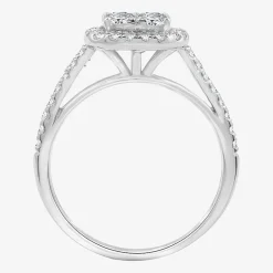 I Said Yes (H-I/I1) Womens 1 1/4 CT. T.W. Lab Grown White Diamond Sterling Silver Wedding Engagement Ring