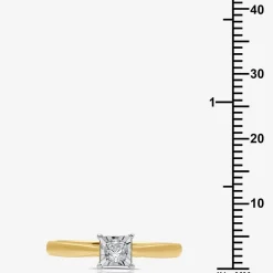 I Said Yes (H-I / I1) Womens 1/4 CT. T.W. Lab Grown White Diamond Sterling Silver Solitaire Bridal Set