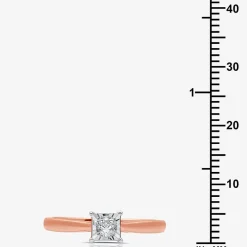 I Said Yes (H-I / I1) Womens 1/4 CT. T.W. Lab Grown White Diamond Sterling Silver Solitaire Bridal Set