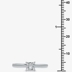 I Said Yes (H-I / I1) Womens 1/4 CT. T.W. Lab Grown White Diamond Sterling Silver Solitaire Bridal Set