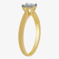 I Said Yes (H-I / I1) Womens 1/4 CT. T.W. Lab Grown White Diamond Sterling Silver Solitaire Bridal Set