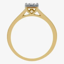 I Said Yes (H-I / I1) Womens 1/4 CT. T.W. Lab Grown White Diamond Sterling Silver Solitaire Bridal Set