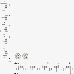 ( I/SI2 ) 1 CT. T.W. Lab-Grown Diamond Sterling Silver or 14K Gold over Silver Round Stud Earrings