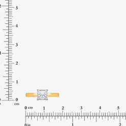 (I / Si2) Womens 1 CT. Lab Grown White Diamond Sterling Silver Solitaire Engagement Ring