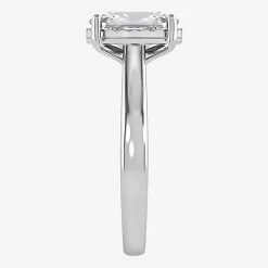 (I / Si2) Womens 2 CT. Lab Grown White Diamond Cushion Solitaire Engagement Ring