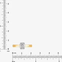 (I / Si2) Womens 1 CT. Lab Grown White Diamond Sterling Silver Cushion Solitaire Engagement Ring