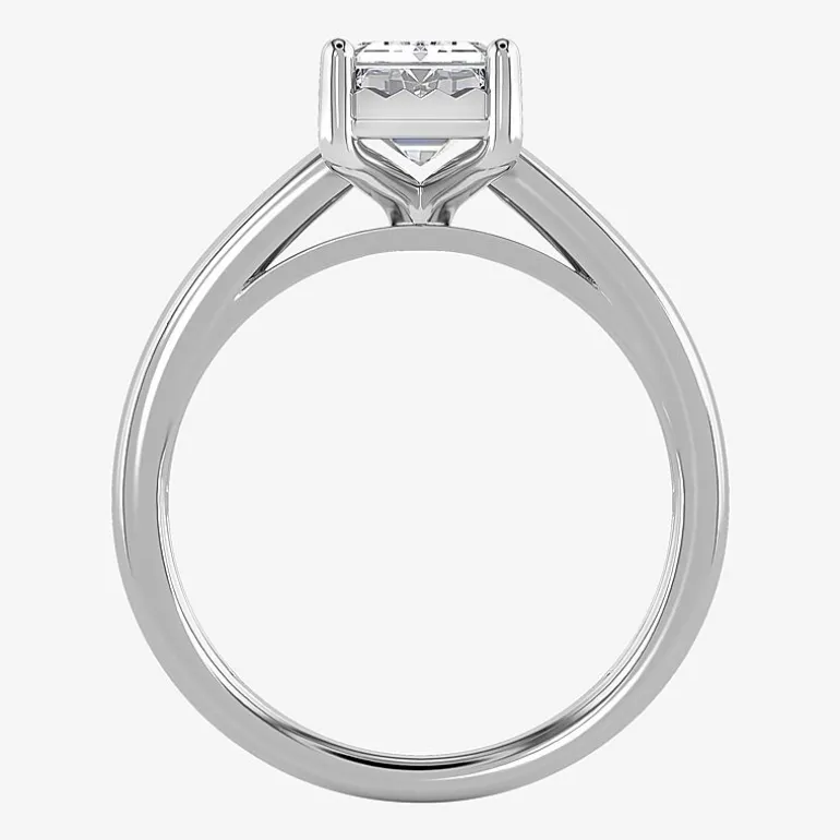 (I / Si2) Womens 2 CT. Lab Grown White Diamond Solitaire Engagement Ring