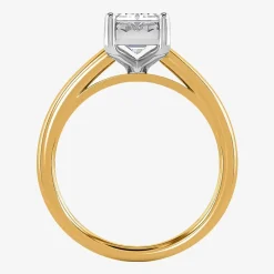 (I / Si2) Womens 2 CT. Lab Grown White Diamond Solitaire Engagement Ring
