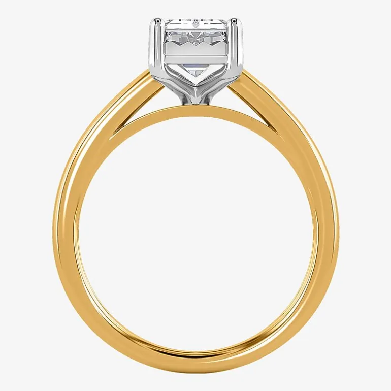 (I / Si2) Womens 2 CT. Lab Grown White Diamond Solitaire Engagement Ring