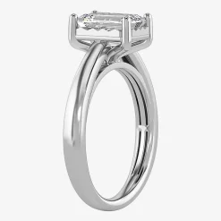 (I / Si2) Womens 2 CT. Lab Grown White Diamond Solitaire Engagement Ring
