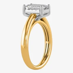 (I / Si2) Womens 2 CT. Lab Grown White Diamond Solitaire Engagement Ring