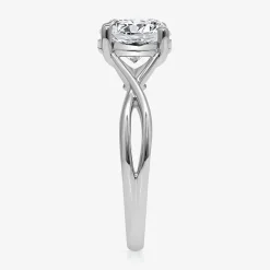 (I / Si2) Womens 2 CT. T.W. Lab Grown White Diamond Sterling Silver Round Solitaire Engagement Ring