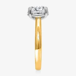 (I / Si2) Womens 2 CT. T.W. Lab Grown White Diamond Sterling Silver Round Solitaire Engagement Ring