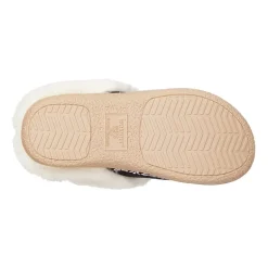 Isotoner Clara Emroidered Microsuede Hoodback Womens Memory Foam Clog Slippers