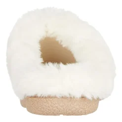 Isotoner Clara Emroidered Microsuede Hoodback Womens Memory Foam Clog Slippers