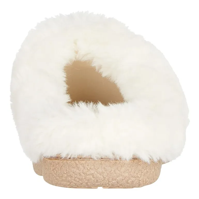 Isotoner Clara Emroidered Microsuede Hoodback Womens Memory Foam Clog Slippers