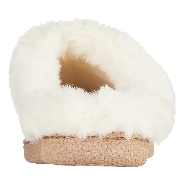 Isotoner Clara Emroidered Microsuede Hoodback Womens Memory Foam Clog Slippers