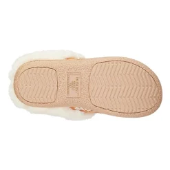 Isotoner Clara Emroidered Microsuede Hoodback Womens Memory Foam Clog Slippers