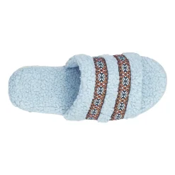 Isotoner Clara Recycled Berber Womens Memory Foam Slip-On Slippers