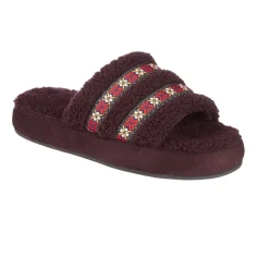 Isotoner Clara Recycled Berber Womens Memory Foam Slip-On Slippers
