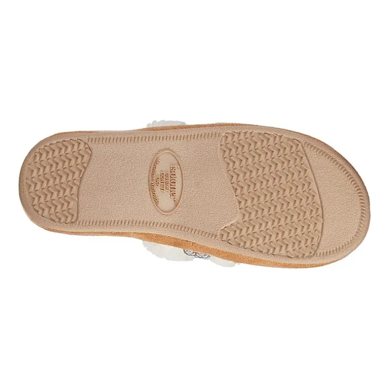 Isotoner Clara Recycled Berber Womens Memory Foam Slip-On Slippers