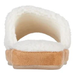 Isotoner Clara Recycled Berber Womens Memory Foam Slip-On Slippers