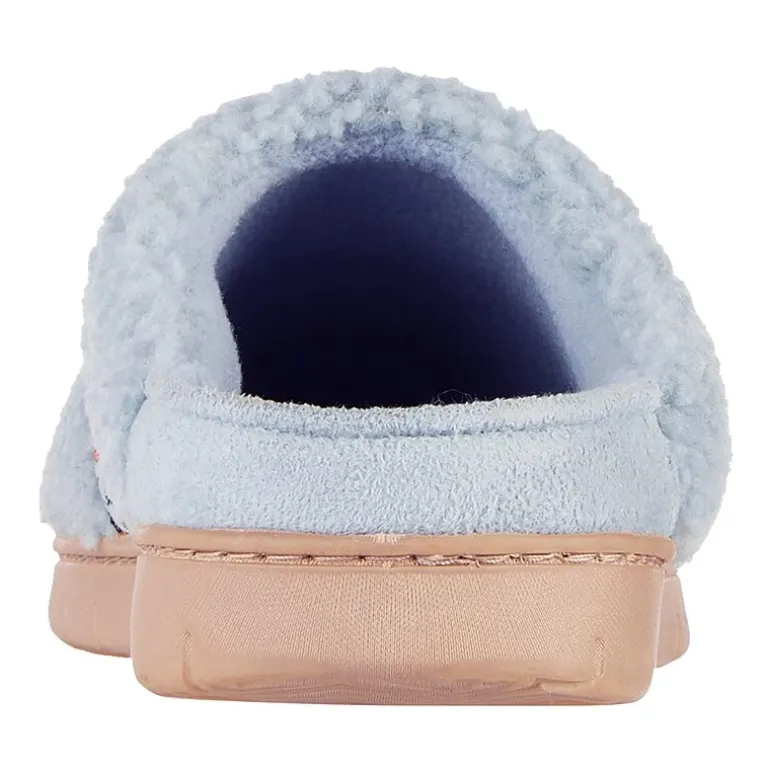 Isotoner Clara Recycled Berber Hoodback Womens Memory Foam Clog Slippers