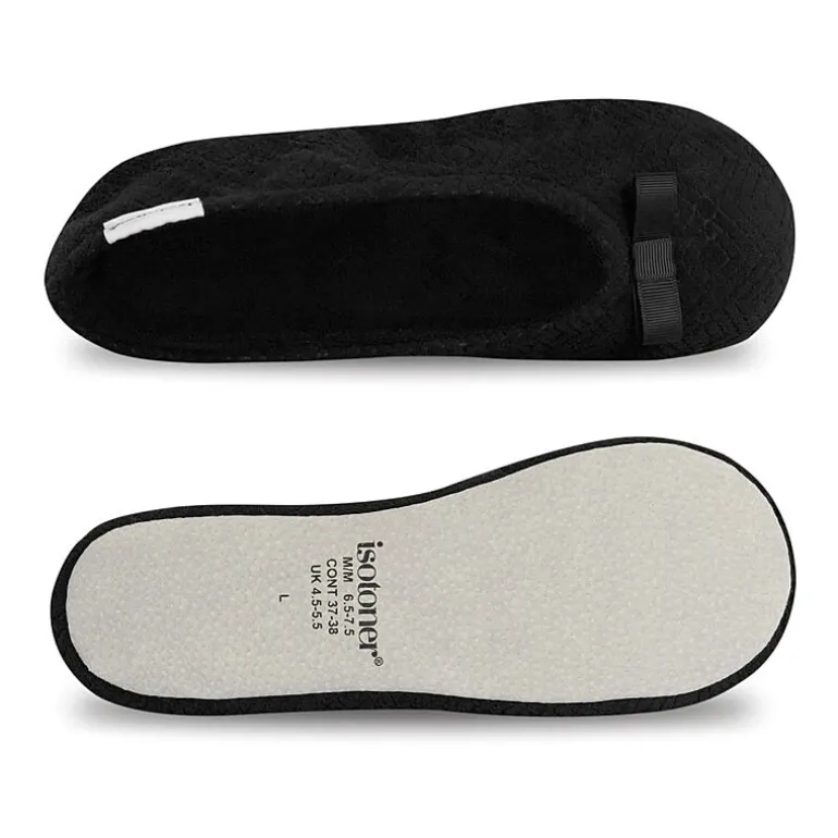 Isotoner Gemma Womens Ballerina Slippers