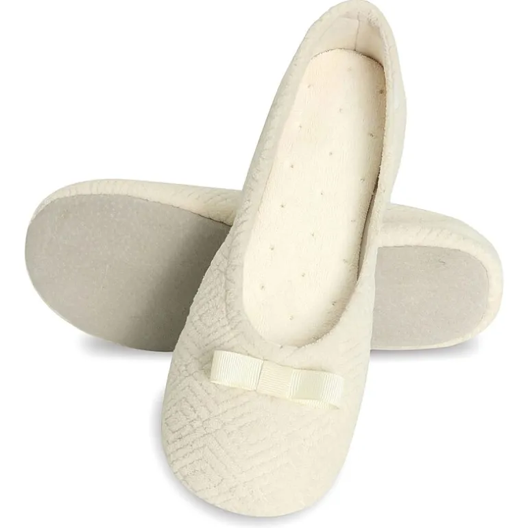Isotoner Gemma Womens Ballerina Slippers