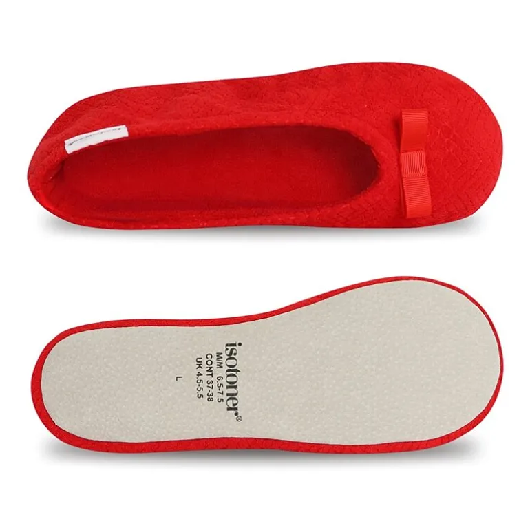 Isotoner Gemma Womens Ballerina Slippers