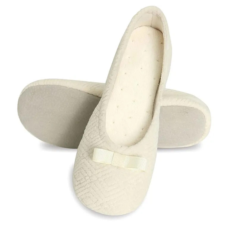 Isotoner Gemma Womens Ballerina Slippers