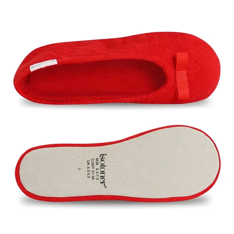 Isotoner Gemma Womens Ballerina Slippers