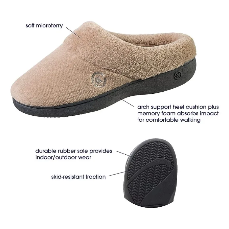 Isotoner Hoodback Womens Clog Slippers