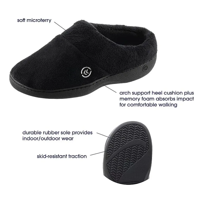 Isotoner Hoodback Womens Clog Slippers