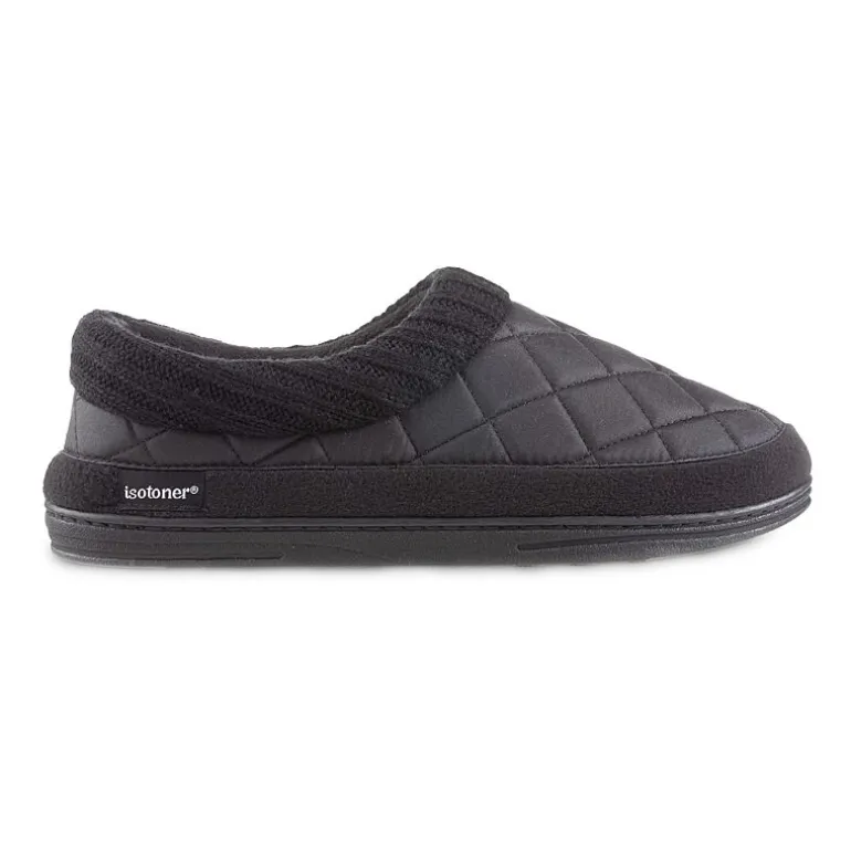 Isotoner Mens Memory Foam Bootie Slippers