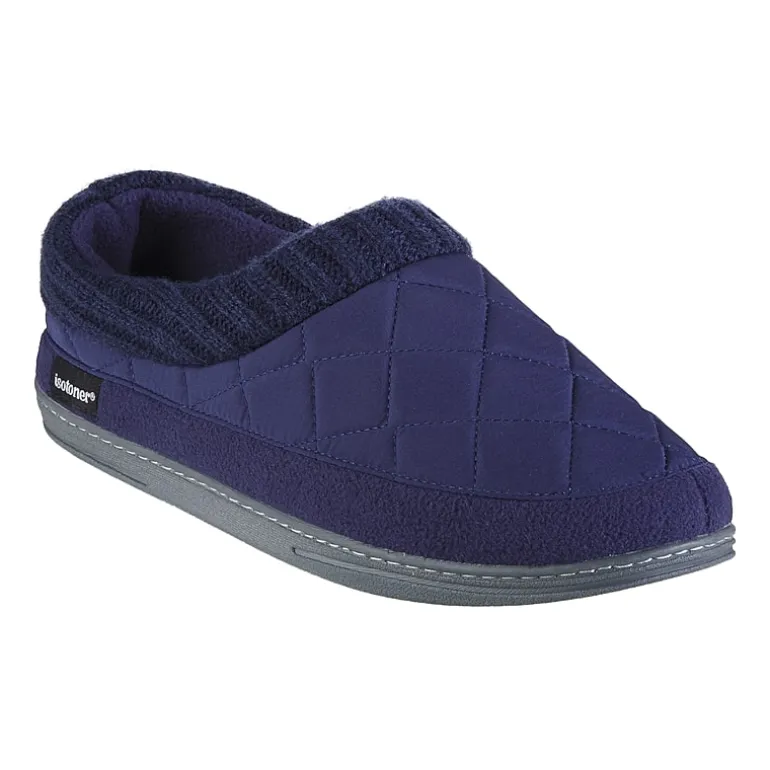 Isotoner Mens Memory Foam Bootie Slippers