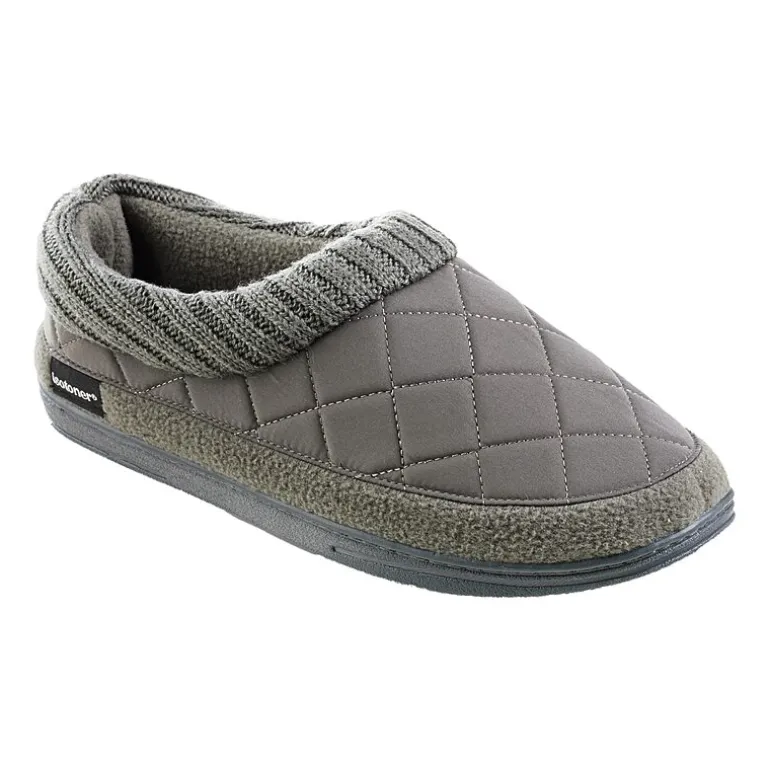 Isotoner Mens Memory Foam Bootie Slippers