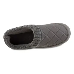 Isotoner Mens Memory Foam Bootie Slippers
