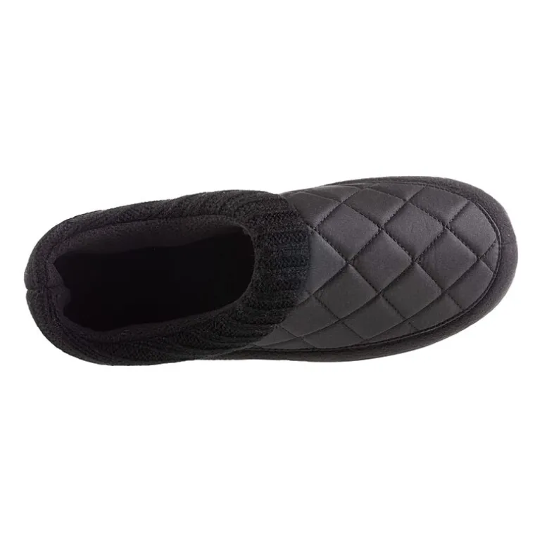 Isotoner Mens Memory Foam Bootie Slippers
