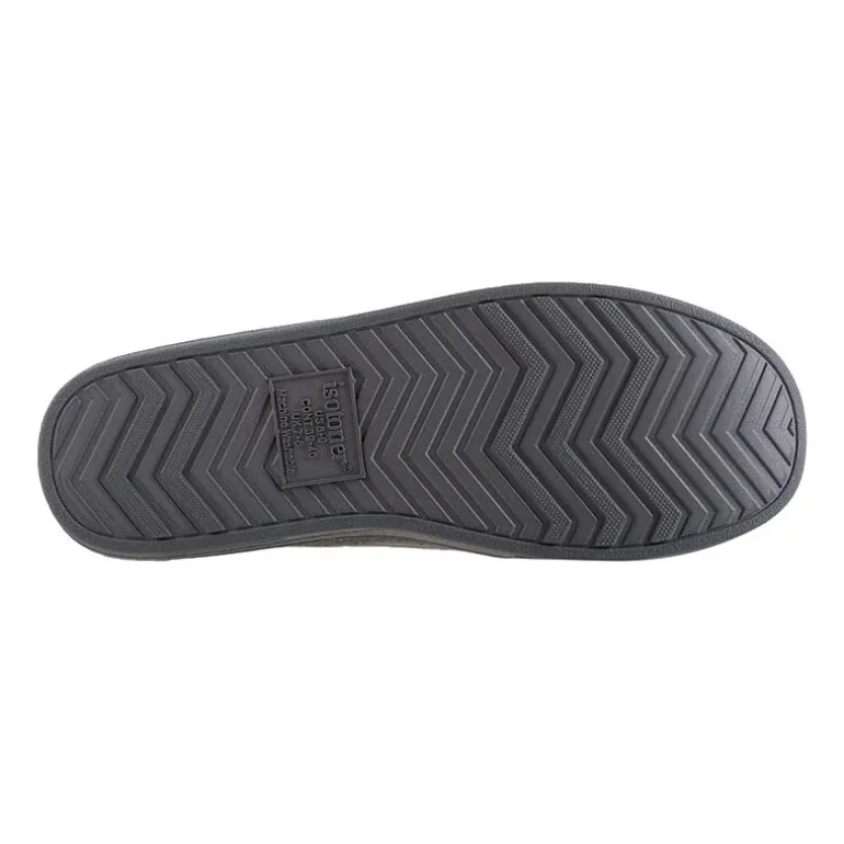 Isotoner Mens Memory Foam Bootie Slippers