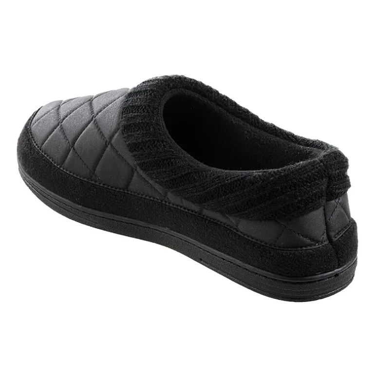 Isotoner Mens Memory Foam Bootie Slippers