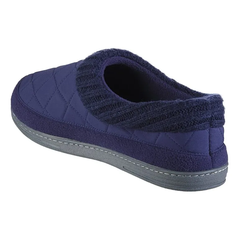 Isotoner Mens Memory Foam Bootie Slippers