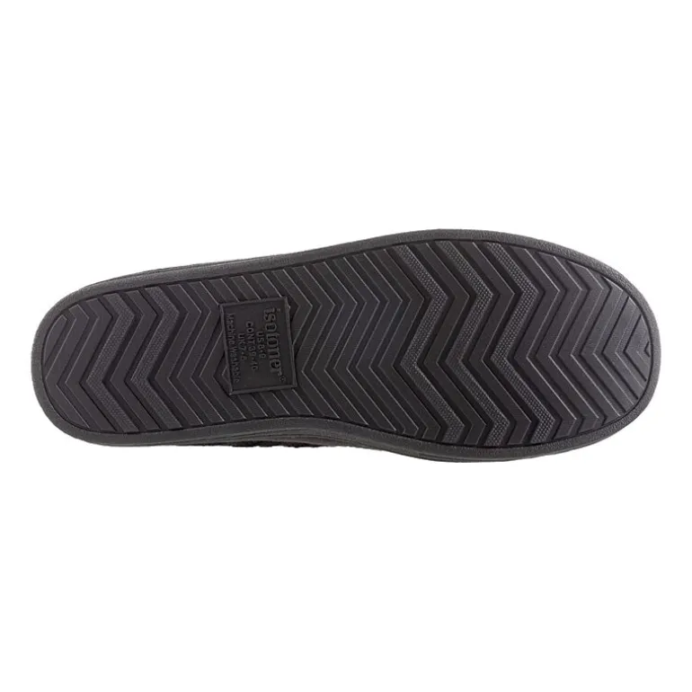 Isotoner Mens Memory Foam Bootie Slippers