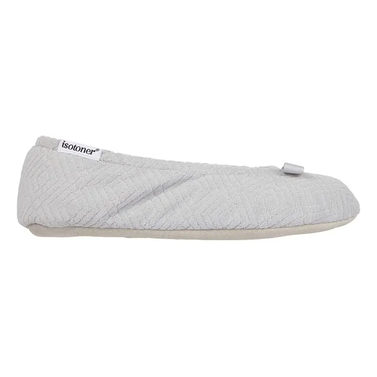 Isotoner Microterry Womens Ballerina Slippers