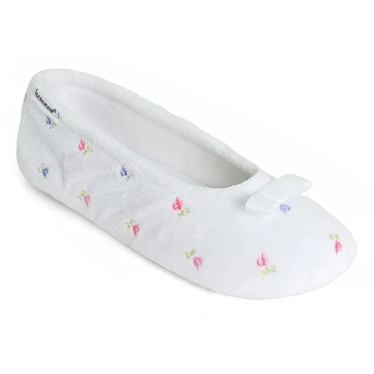 Isotoner Microterry Womens Ballerina Slippers