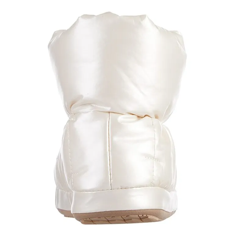 Isotoner Mikaela Nylon Puffer Womens Memory Foam Bootie Slippers
