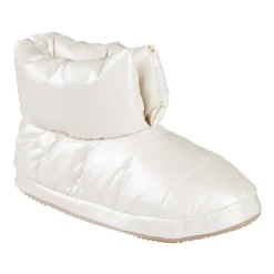 Isotoner Mikaela Nylon Puffer Womens Memory Foam Bootie Slippers