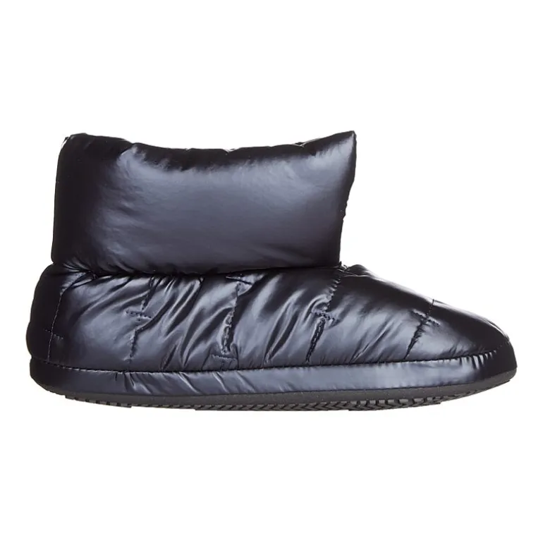 Isotoner Mikaela Nylon Puffer Womens Memory Foam Bootie Slippers